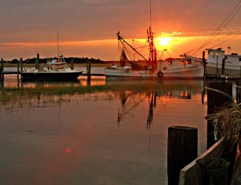 A view of a Charleston harbor A view of a Charleston harbor