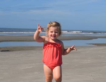 little girl on beach little girl on beach