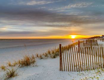 South Carolina Winter beach sunset